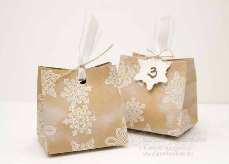 Stanz und Falzbrett für Geschenktüten von Stampin Up