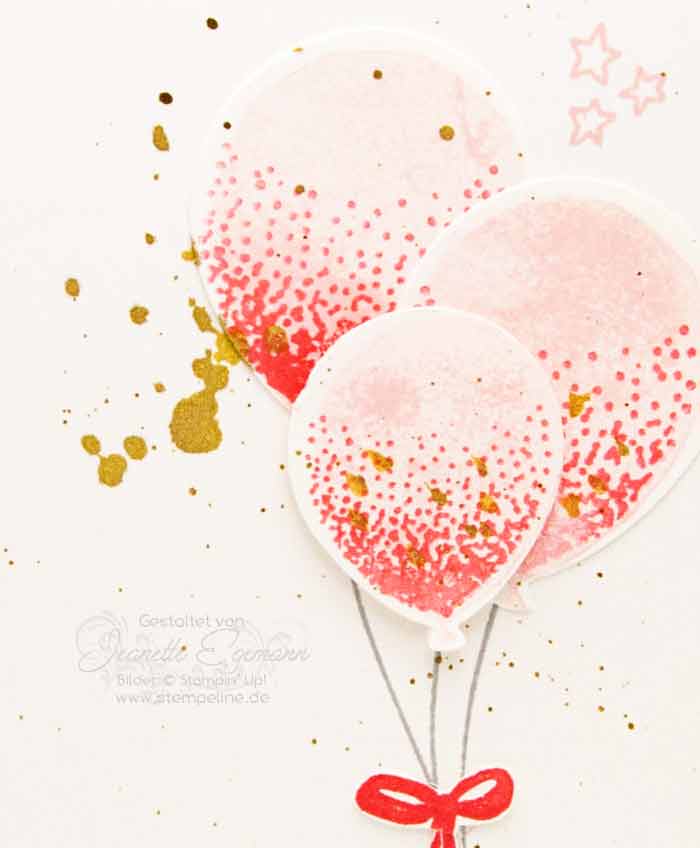 Stampin Up Partyballons Stanze