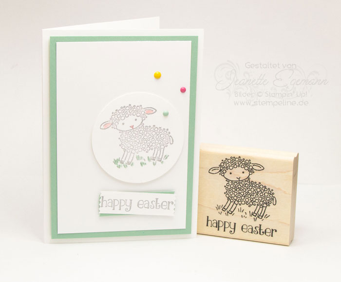 Stampin Up Osterkarten Easter Lamb