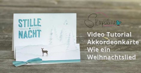 Akkordeonkarte Weihnachtskarte Wie ein Weihnachtslied von Stampin‘ Up!