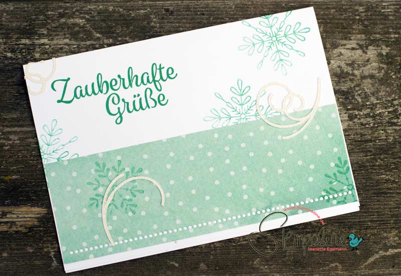 Karte mit Stempelset Winterwunder Stampinup