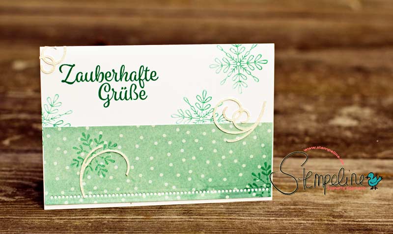 Karte mit Stempelset Winterwunder von Stampin‘ Up!