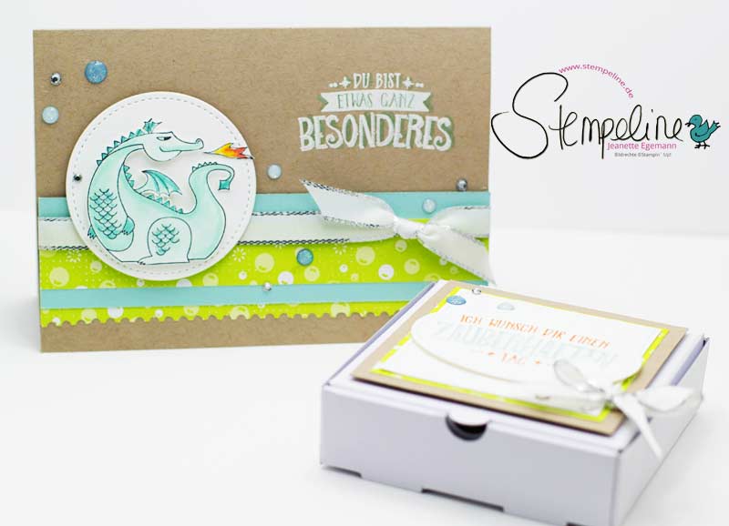 Geschenkset Karte und Verpackung mit Stempelset Zauberhafter Tag von Stampin‘ Up!