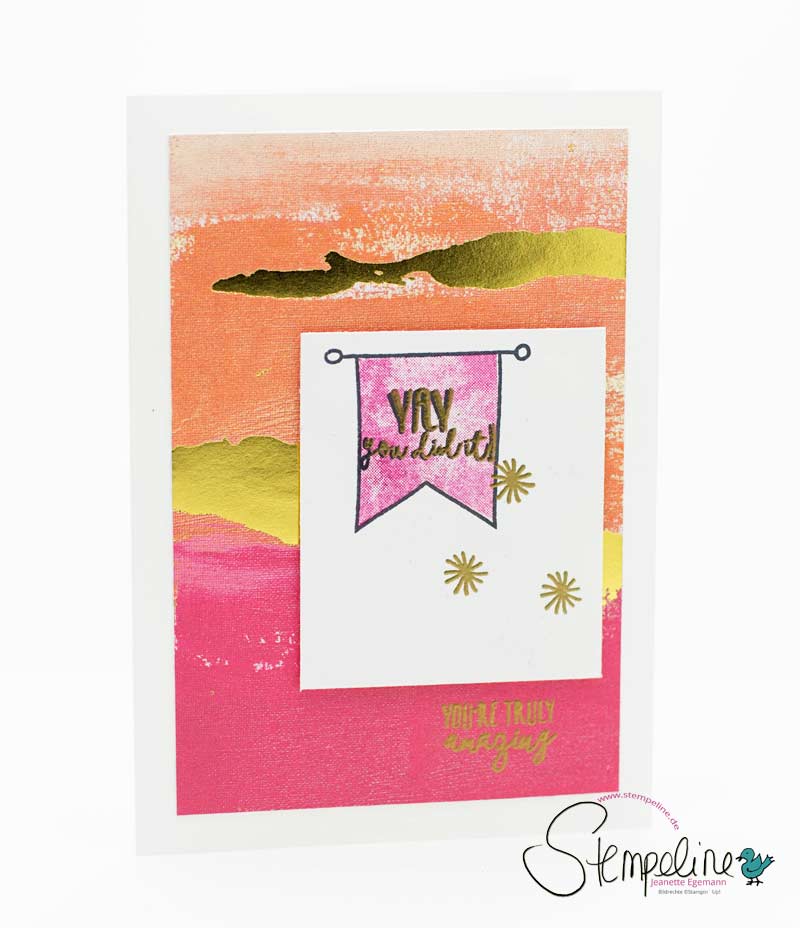 Karte Yay You mit Gastgeberinnen Stempelset von Stampin‘ Up!