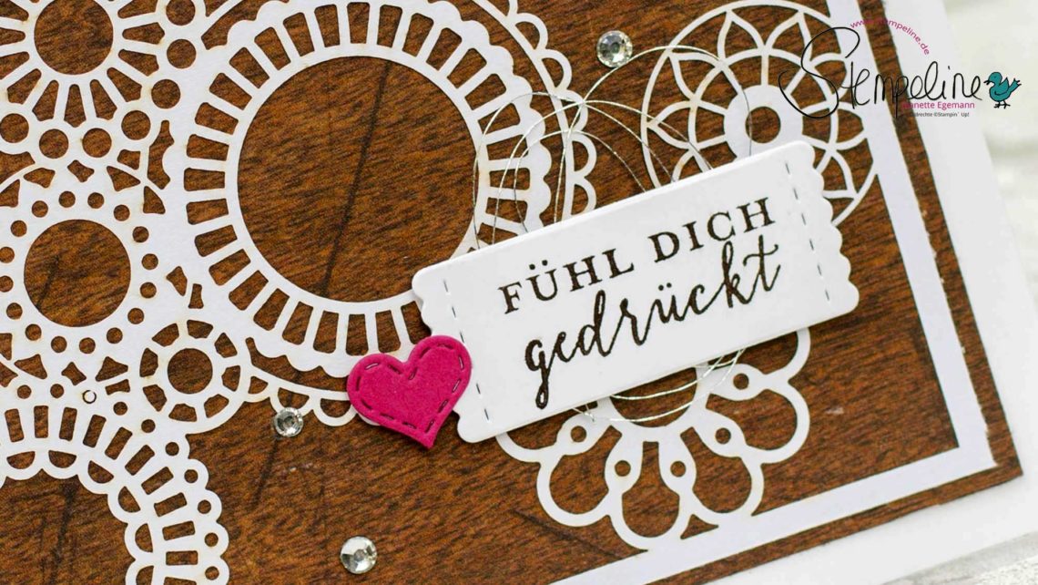 Vorschau karte in Holzoptik Stampin‘ Up!
