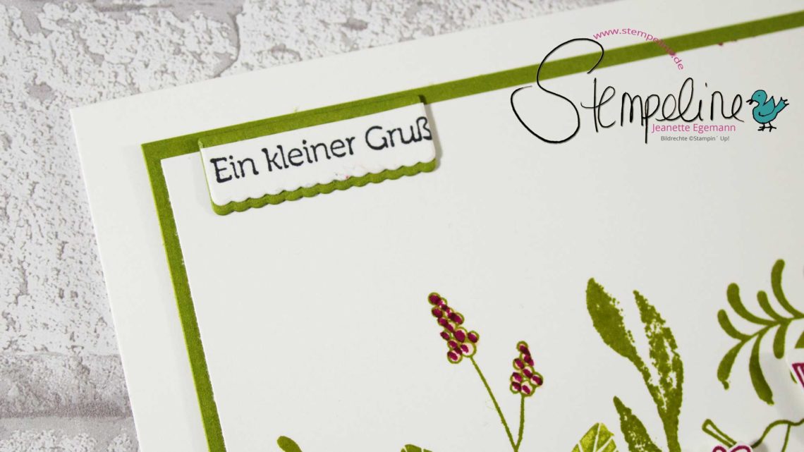 Bestickte Etiketten Stampin‘ Up!