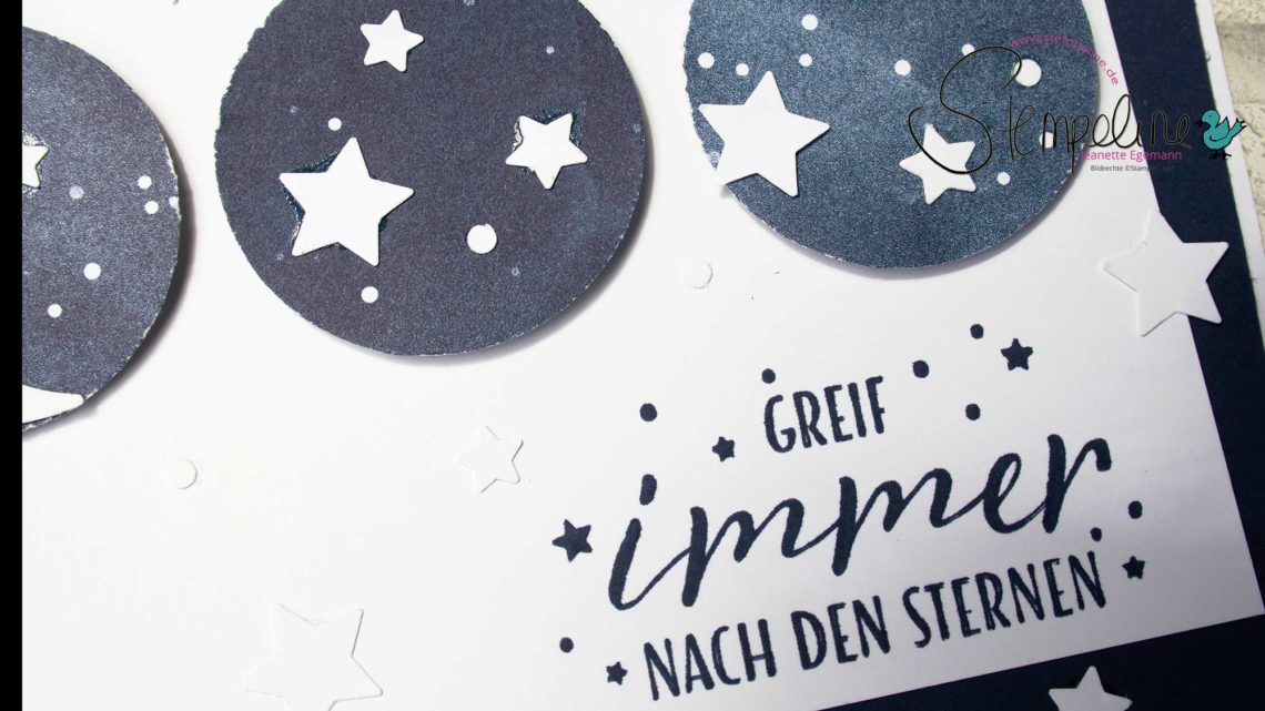 Karte mit Stempelset Sternstunden