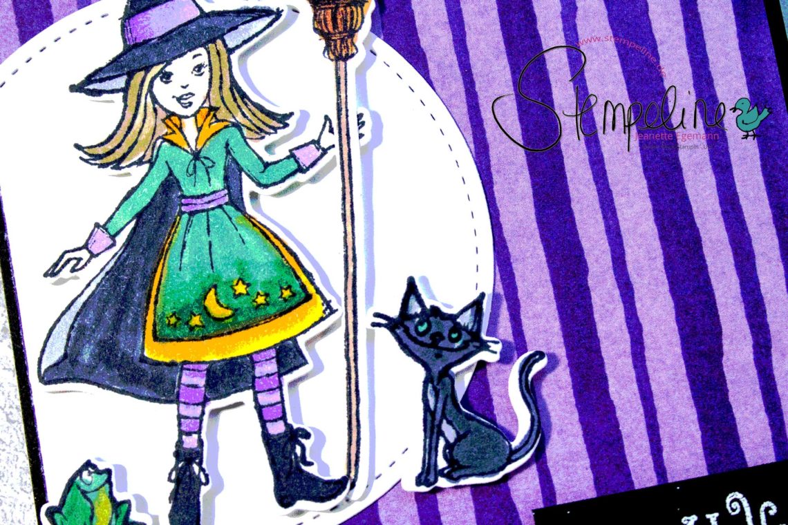 Halloween 2018 - Vorschau Karte Caldron Bubble Stampin‘ up!